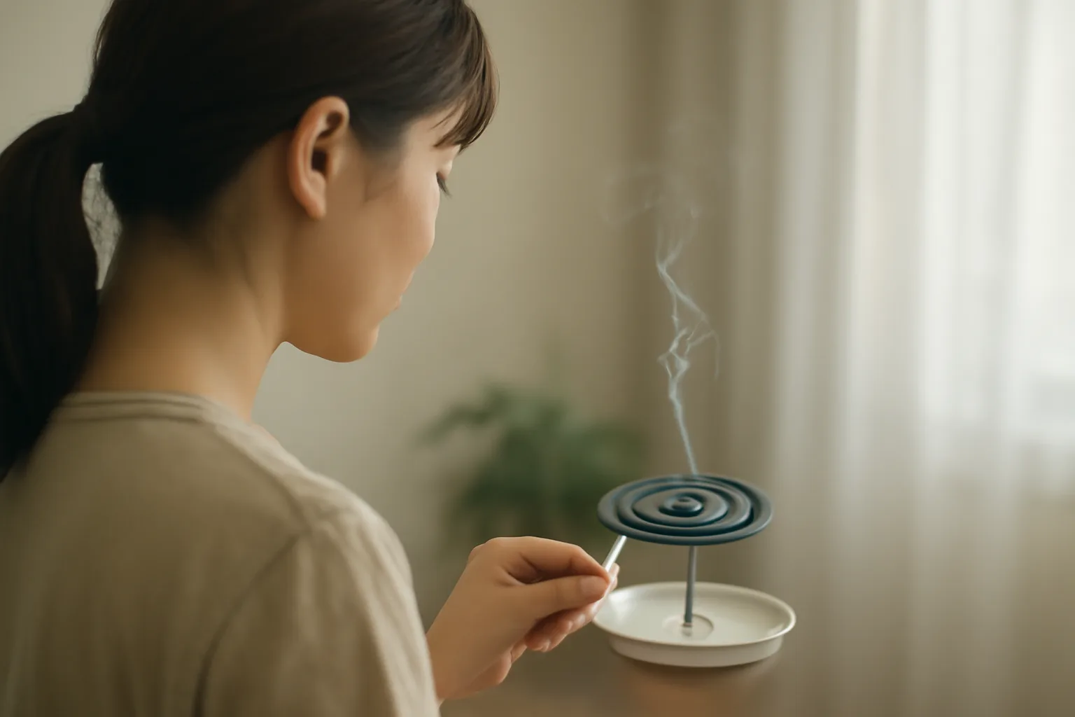 蚊取り線香を家の中で安全に使うには?煙の誤解と換気・置き場所