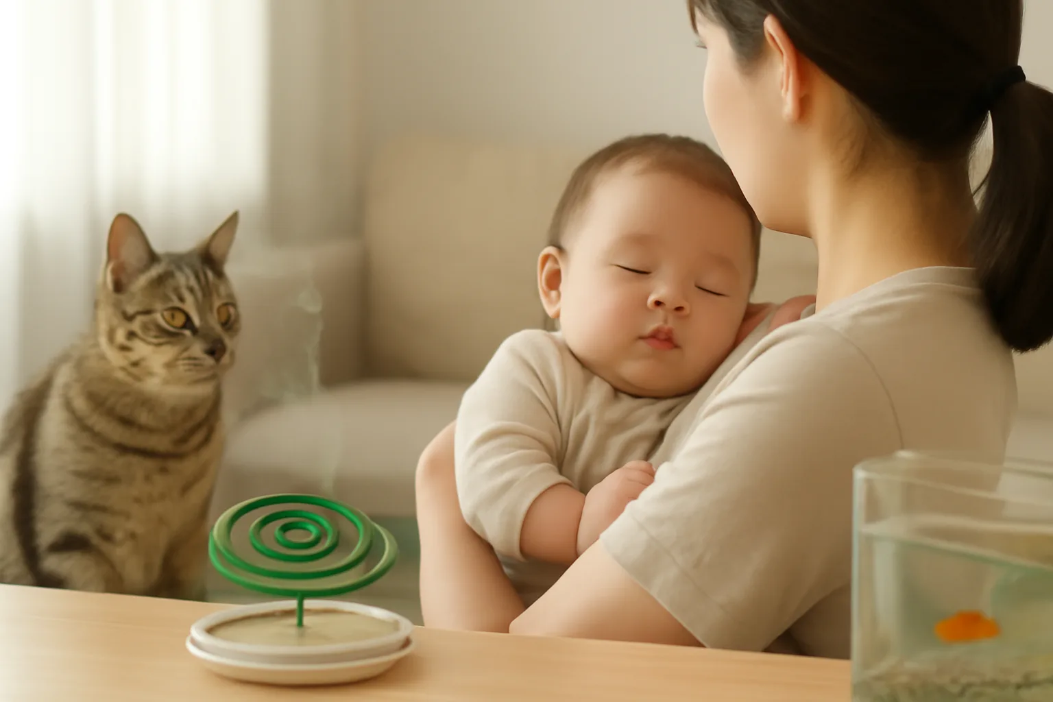 蚊取り線香を家の中で安全に使うには?煙の誤解と換気・置き場所